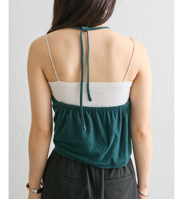  「ベロアホルターキャミソール」|キャミソール|