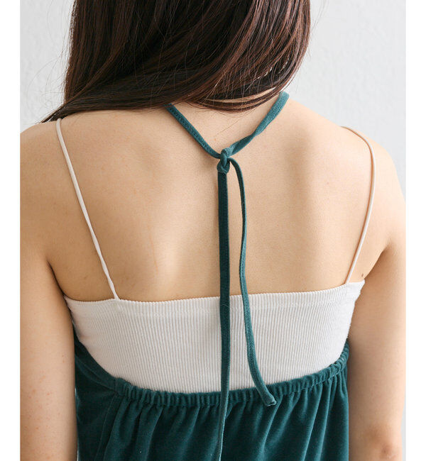  「ベロアホルターキャミソール」|キャミソール|