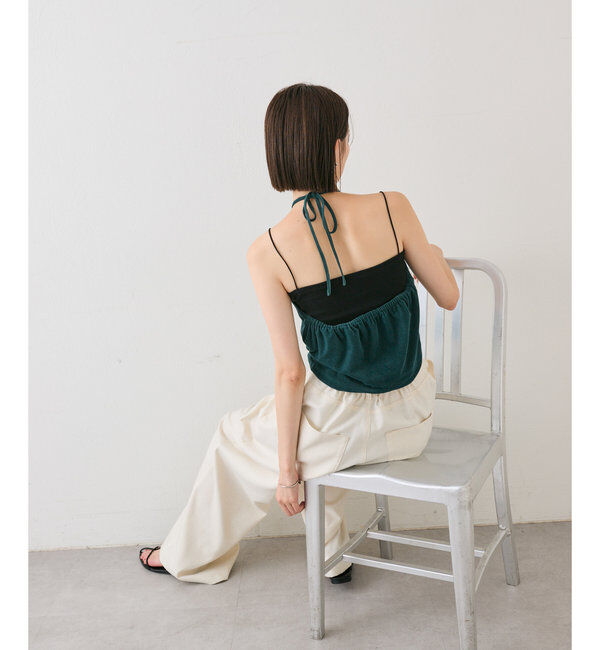  「ベロアホルターキャミソール」|キャミソール|