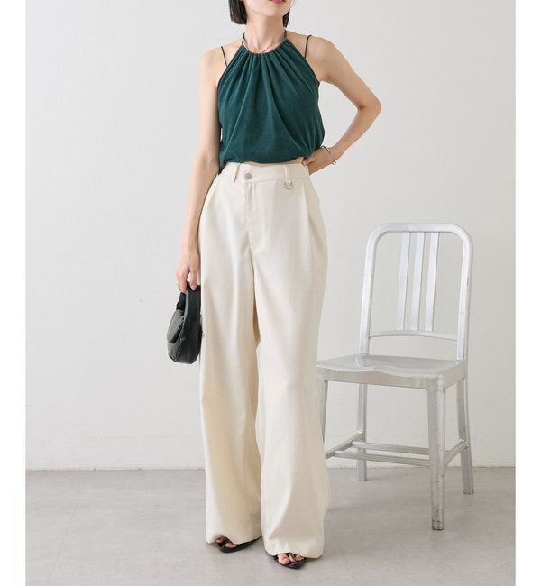  「ベロアホルターキャミソール」|キャミソール|