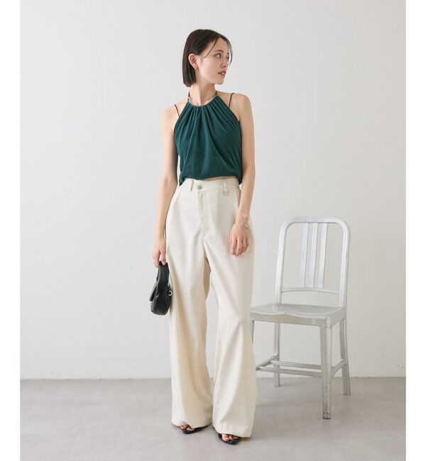  「ベロアホルターキャミソール」|キャミソール|