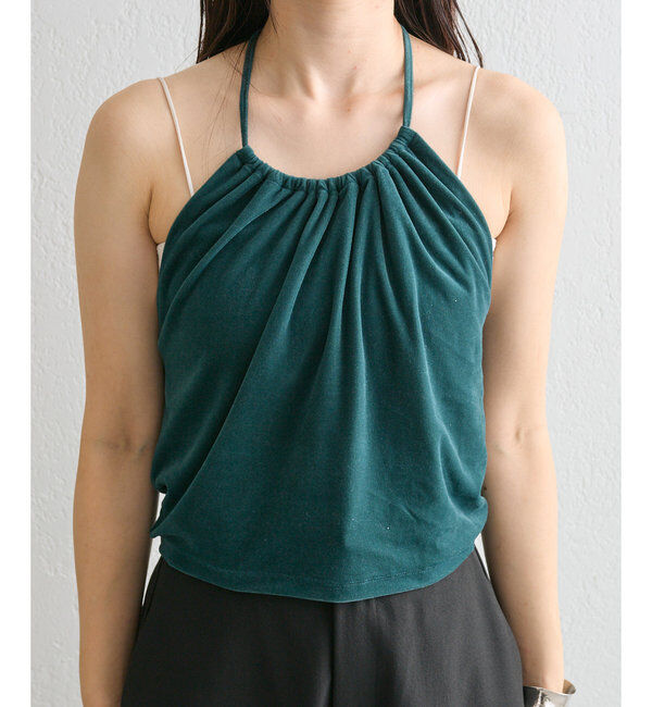  「ベロアホルターキャミソール」|キャミソール|