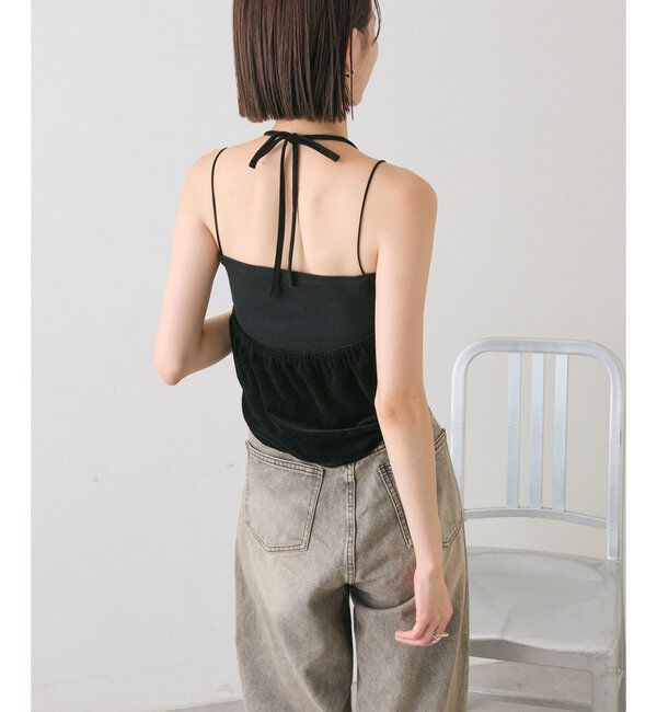  「ベロアホルターキャミソール」|キャミソール|