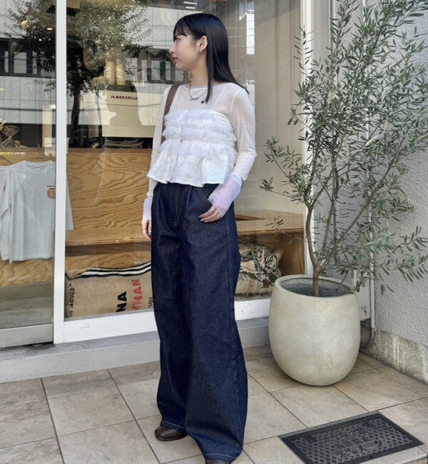  「フリルチュールギャザービスチェ」|シャツ・ブラウス|