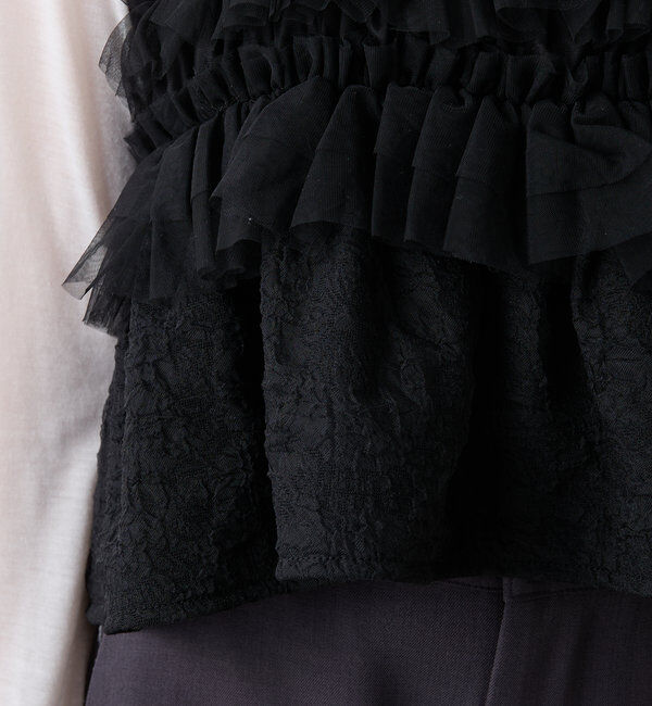  「フリルチュールギャザービスチェ」|シャツ・ブラウス|