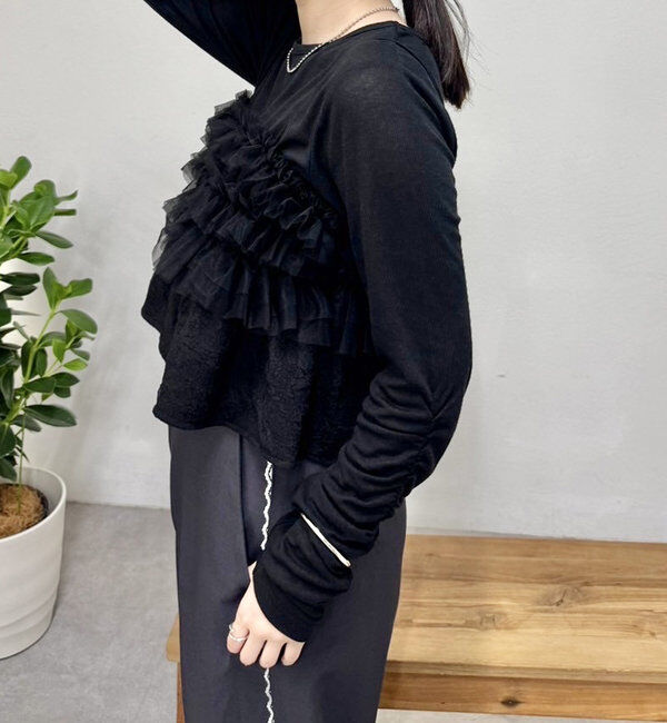  「フリルチュールギャザービスチェ」|シャツ・ブラウス|