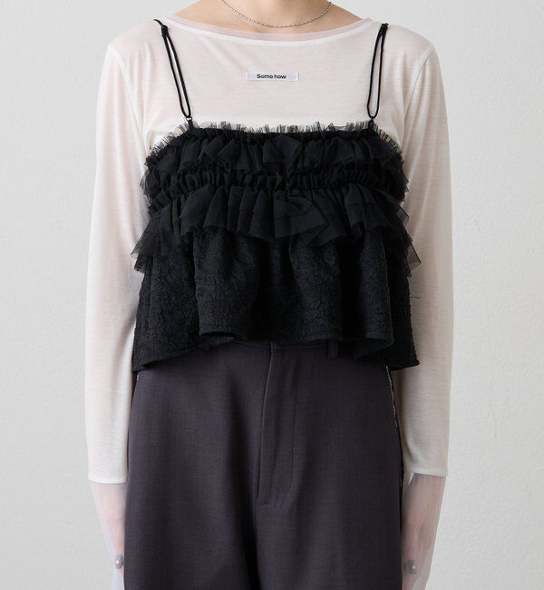  「フリルチュールギャザービスチェ」|シャツ・ブラウス|