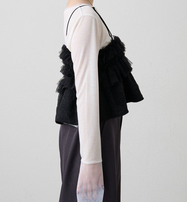  「フリルチュールギャザービスチェ」|シャツ・ブラウス|