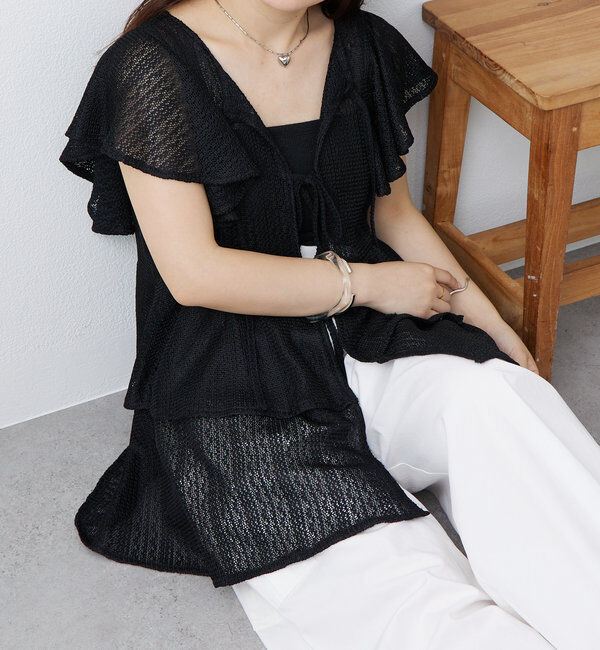  「ペプラムリボンチュニック」|シャツ・ブラウス|
