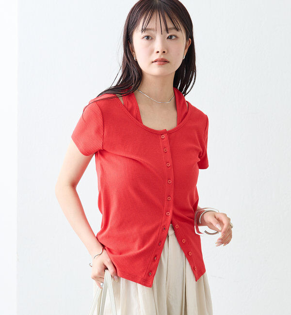  「ホルターレイヤードフレンチ」|Tシャツ・カットソー|