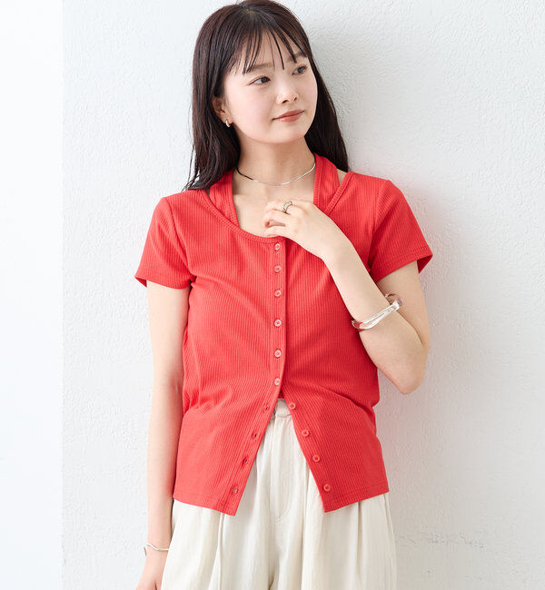  「ホルターレイヤードフレンチ」|Tシャツ・カットソー|