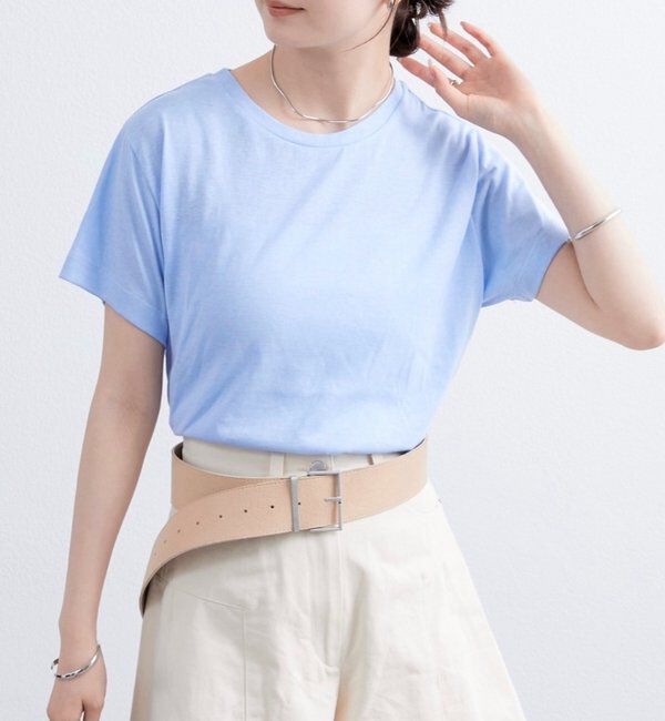  「シンプルTシャツ」|Tシャツ・カットソー|ブルー