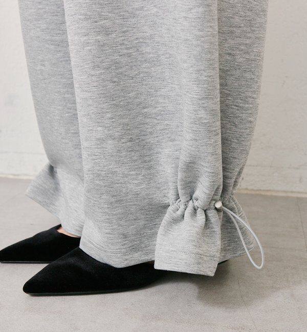  「裾ドロストスウェットパンツ」|チノ|