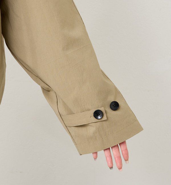  「スタンドカラーショートトレンチ」|トレンチコート|