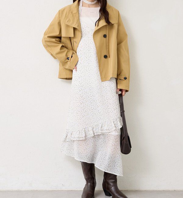  「スタンドカラーショートトレンチ」|トレンチコート|