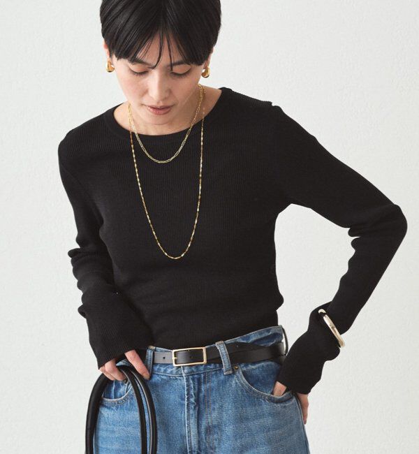  「BASICクルーニット」|ニット・セーター|