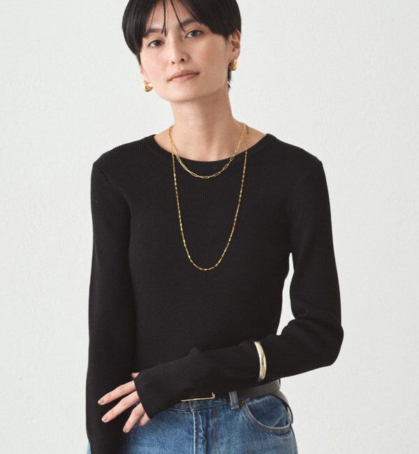  「BASICクルーニット」|ニット・セーター|