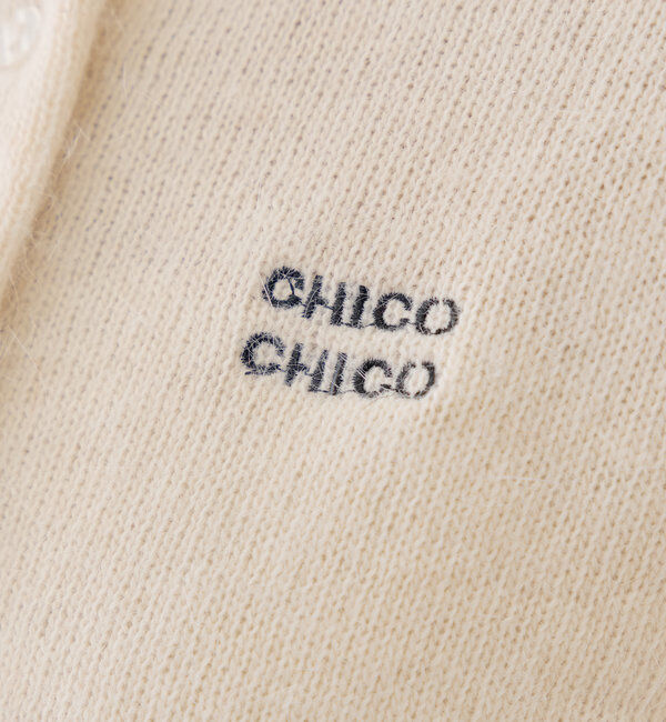  「アンゴラ刺繍入りカーディガン」|カーディガン|