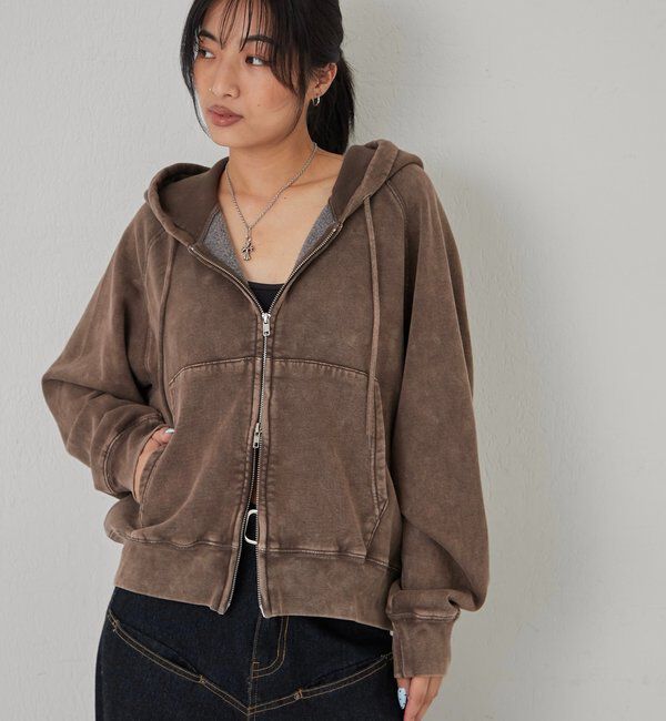  「KOOKYNケミカルジップパーカー」|パーカー|