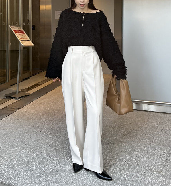  「【人気アイテム再入荷】フリンジボートネックプルオーバー」|ニット・セーター|