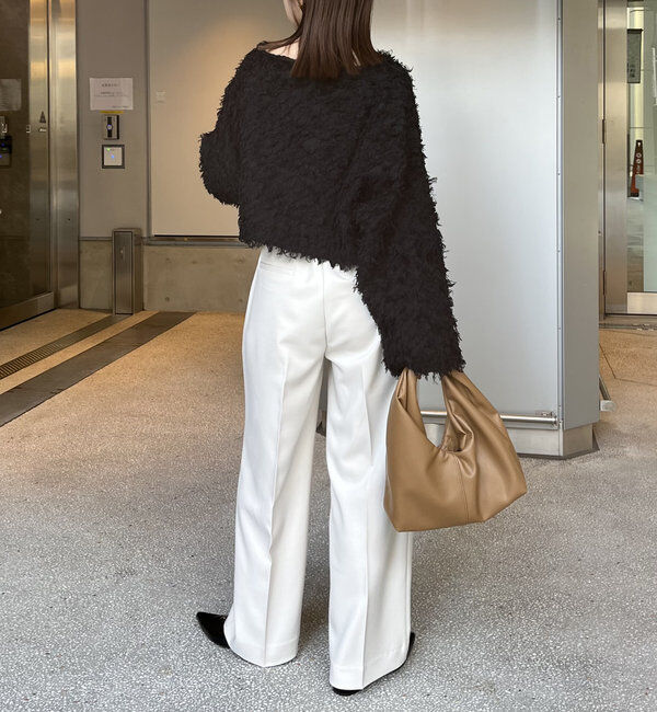  「【人気アイテム再入荷】フリンジボートネックプルオーバー」|ニット・セーター|