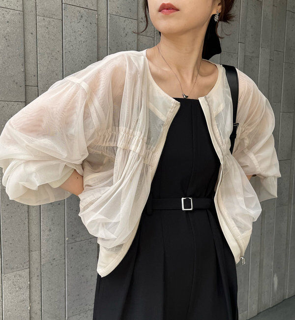  「チュールギャザーブルゾン」|ブルゾン・スタジャン|