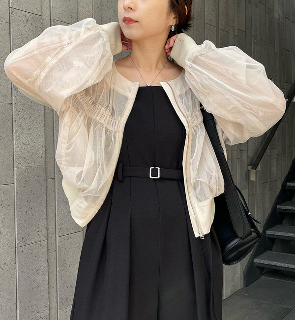  「チュールギャザーブルゾン」|ブルゾン・スタジャン|
