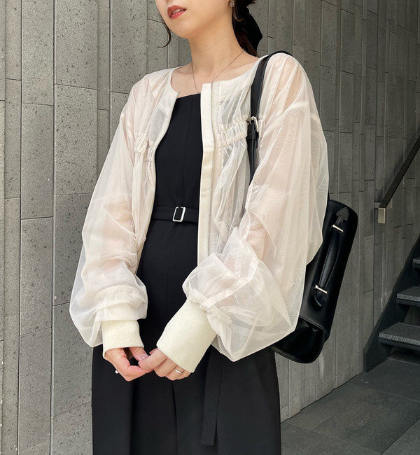  「チュールギャザーブルゾン」|ブルゾン・スタジャン|