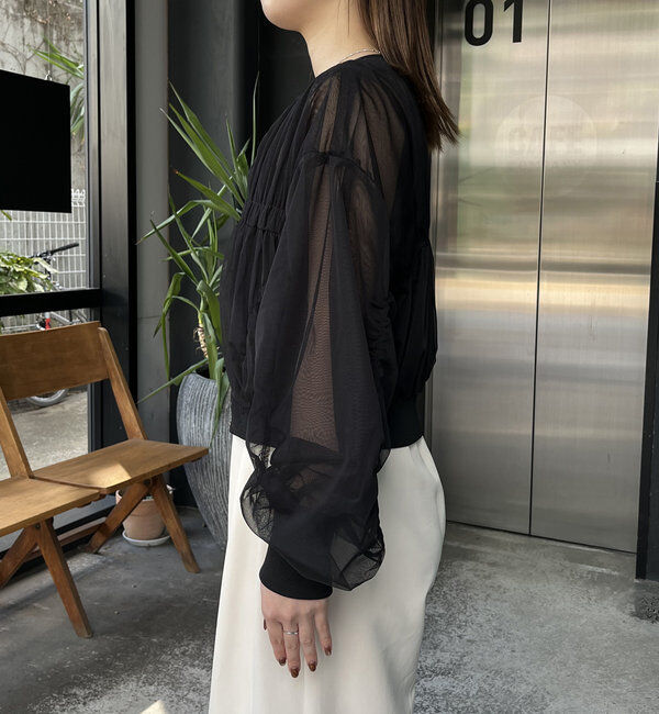  「チュールギャザーブルゾン」|ブルゾン・スタジャン|