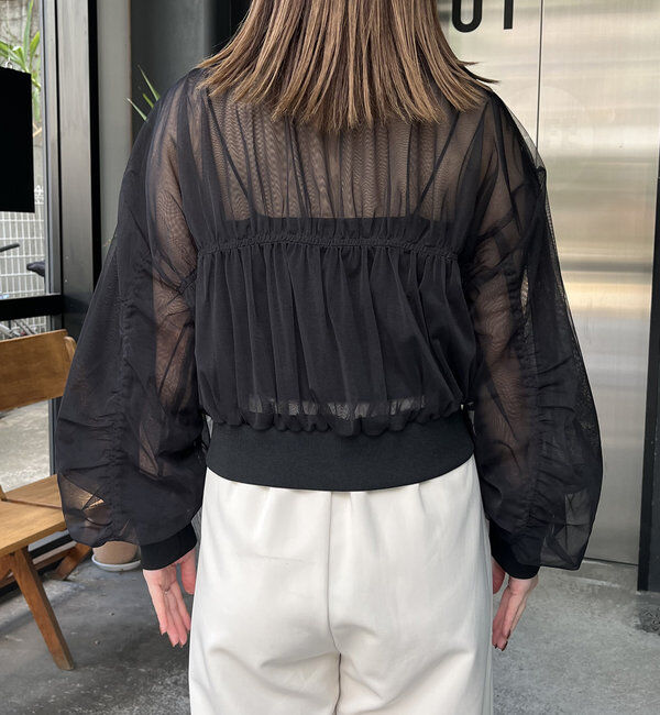  「チュールギャザーブルゾン」|ブルゾン・スタジャン|