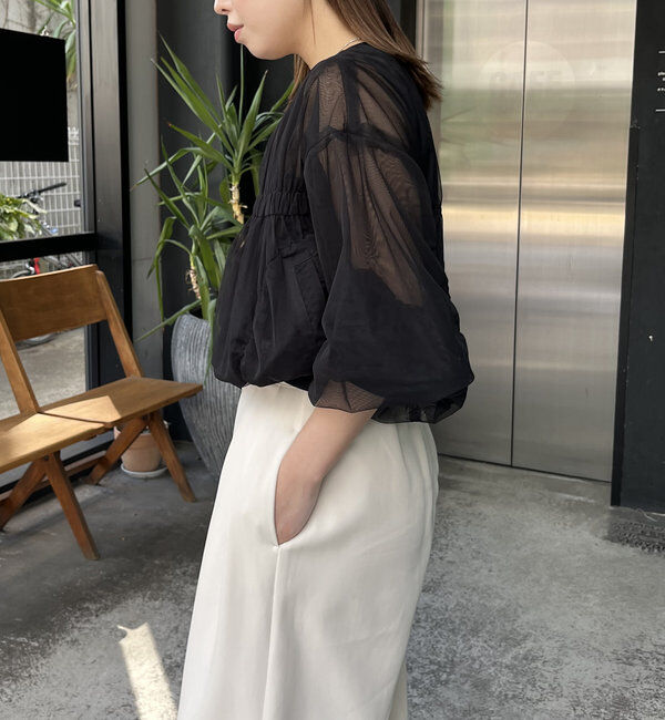  「チュールギャザーブルゾン」|ブルゾン・スタジャン|