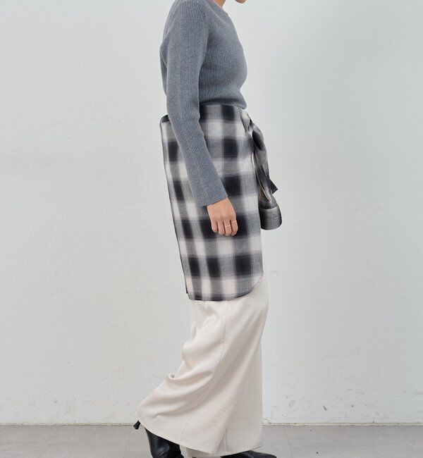  「【4色展開】アシンメトリーリブニット」|ニット・セーター|