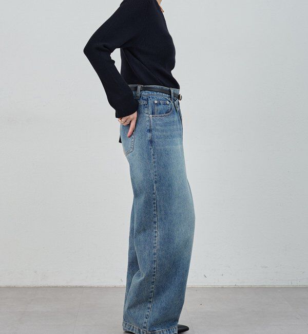  「【4色展開】アシンメトリーリブニット」|ニット・セーター|