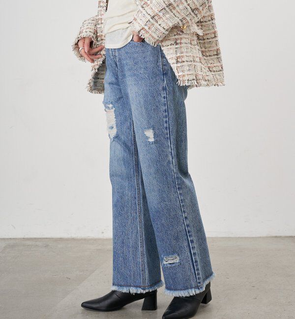  「【26SS予約】クラッシュデニム」|デニム|
