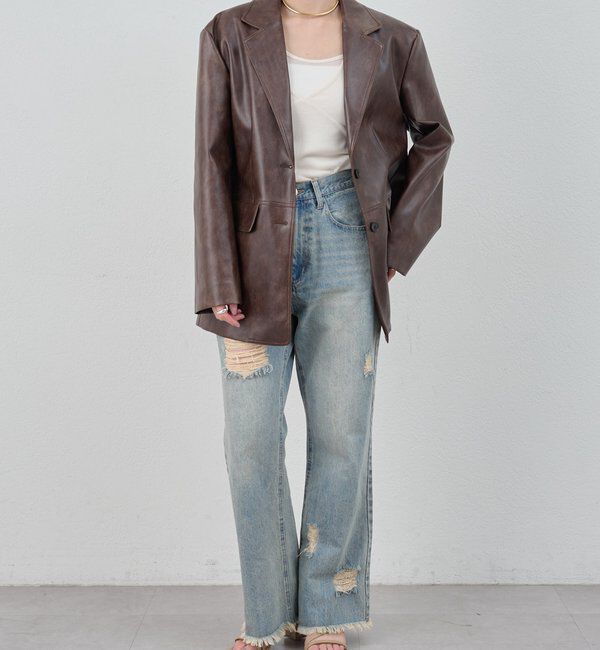  「【26SS予約】クラッシュデニム」|デニム|