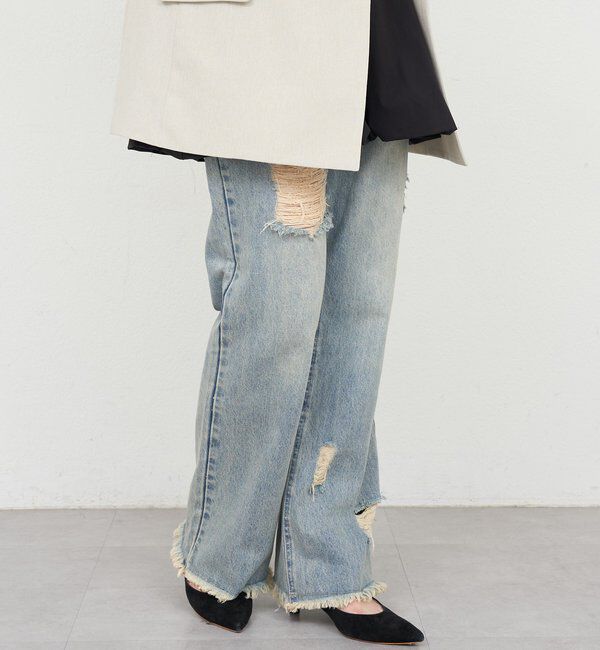  「【26SS予約】クラッシュデニム」|デニム|