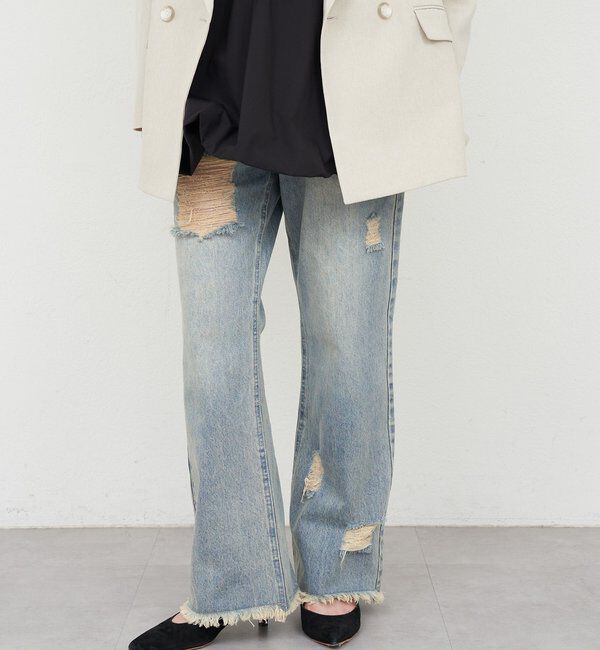  「【26SS予約】クラッシュデニム」|デニム|