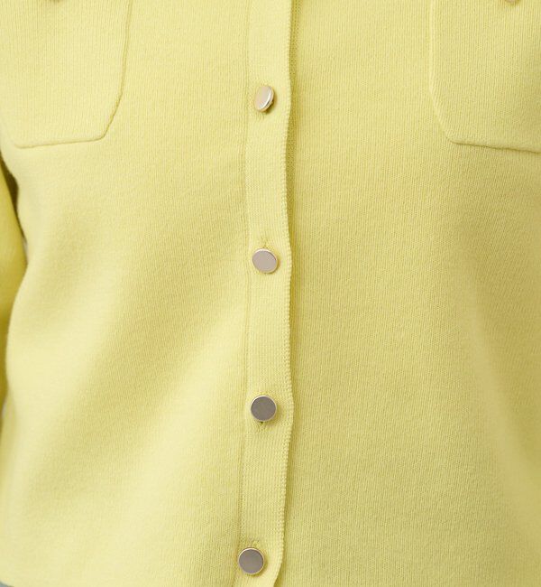  「【26SS予約】コットンニットショートカーディガン」|カーディガン|