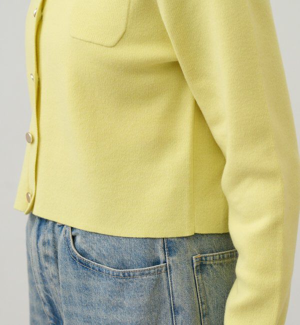  「【26SS予約】コットンニットショートカーディガン」|カーディガン|