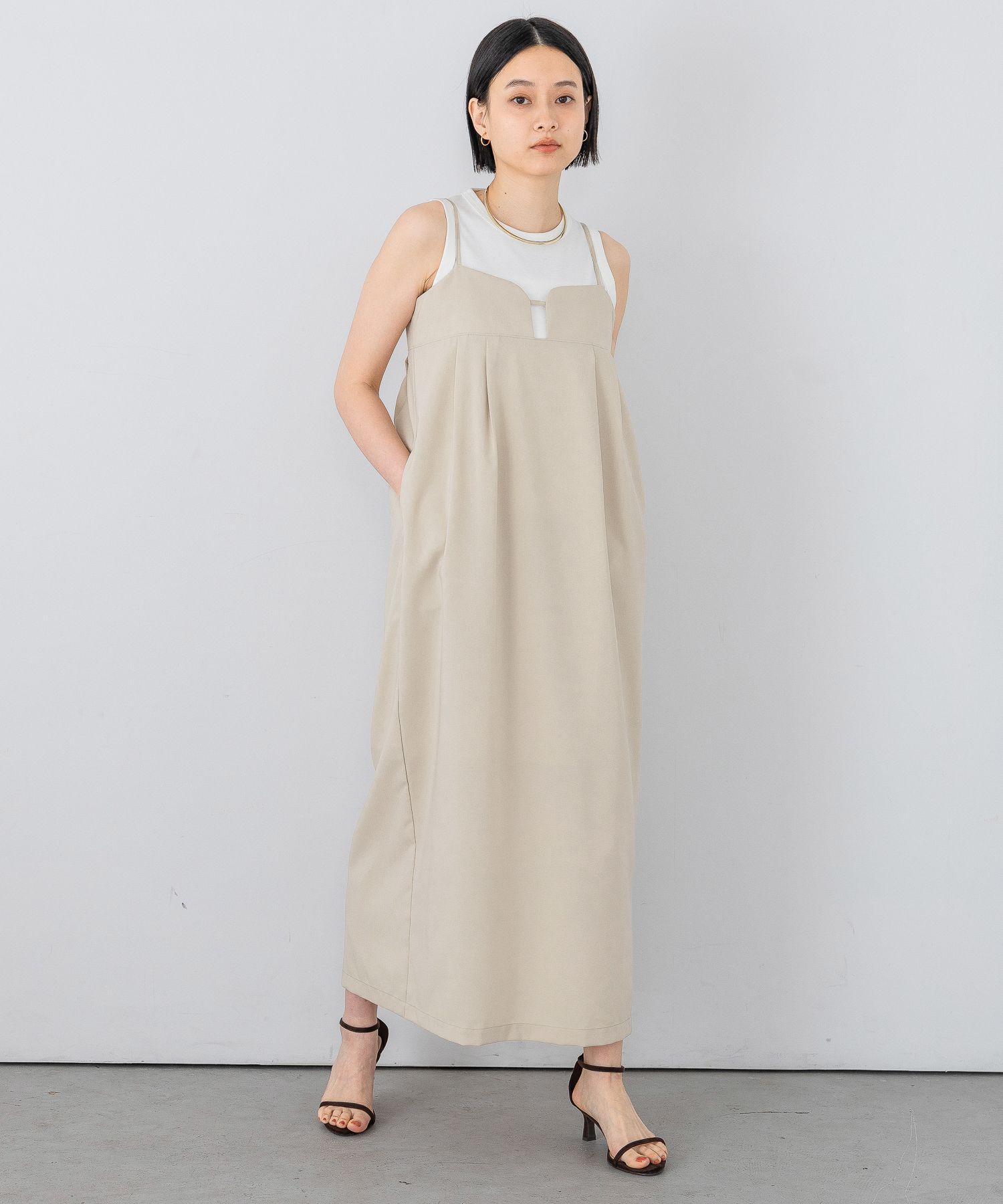 A part by 「コクーンキャミワンピース」|ワンピース|ベージュ