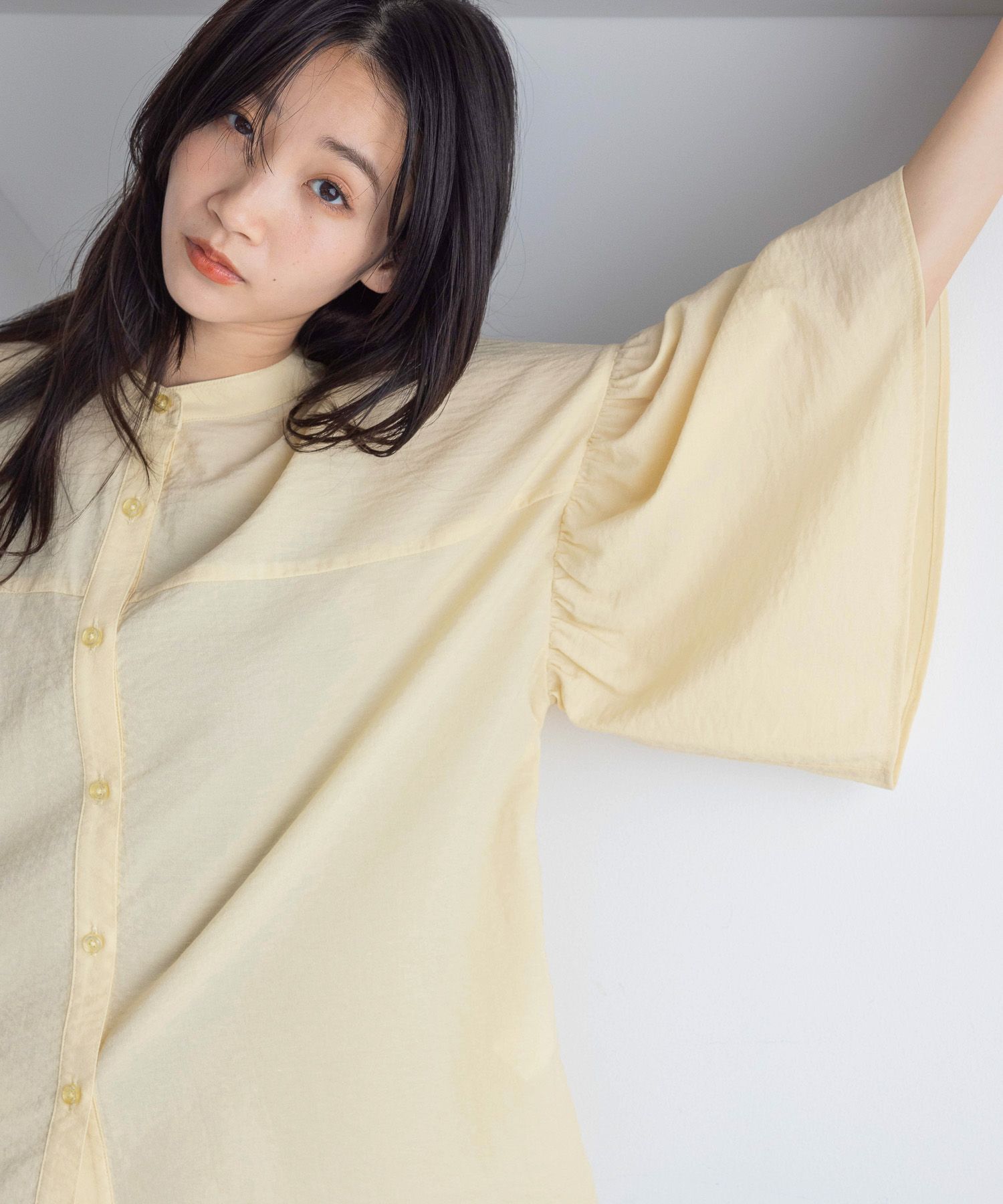 LOWRYS FARM「バンドフリル８分袖」|シャツ・ブラウス|