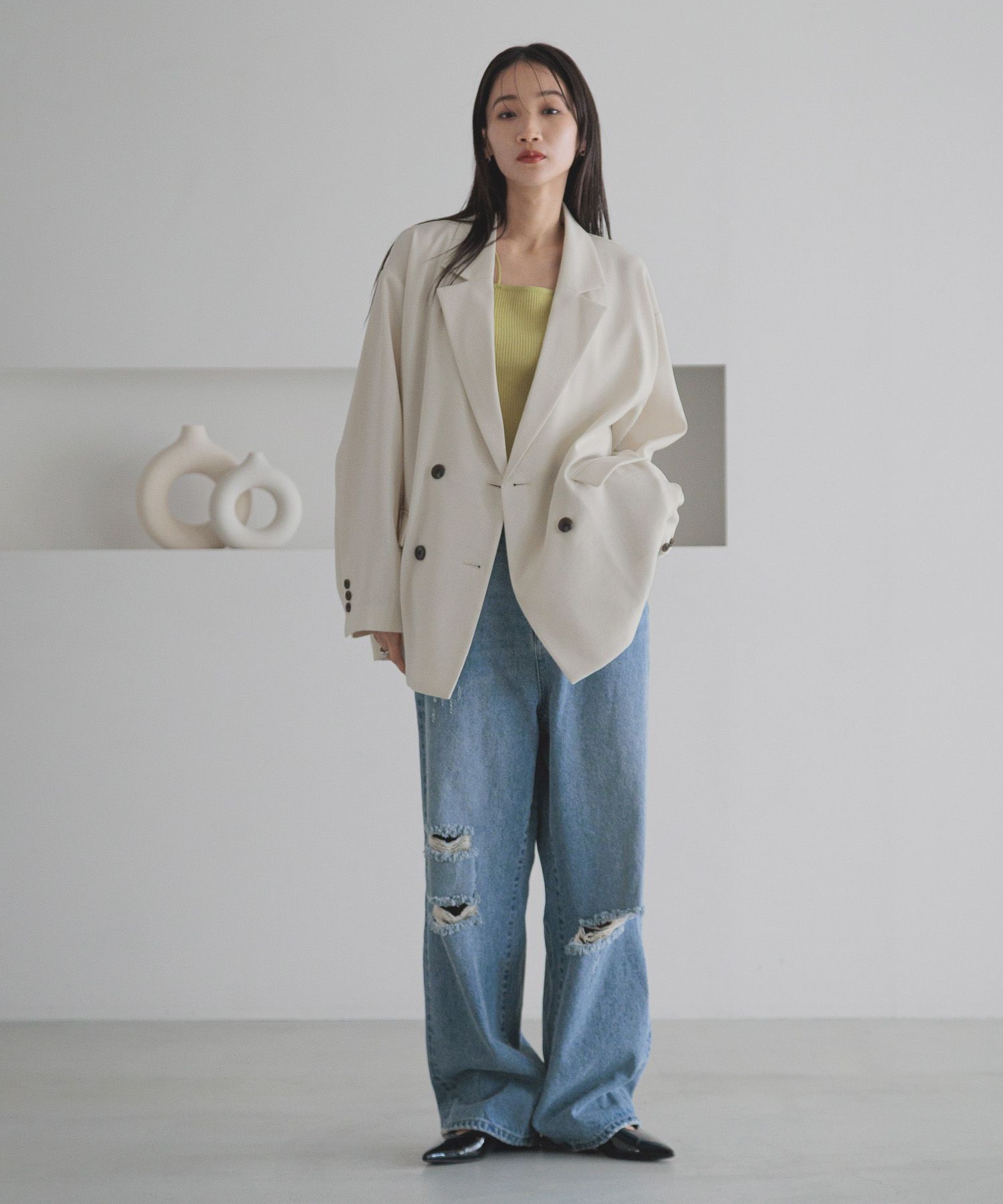 LOWRYS FARM「ホップサックダブルジャケット」|その他|