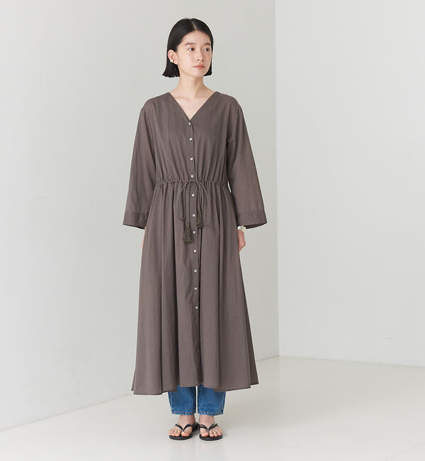 collex「【セットアップ対応】コットンボイルガウンワンピース」|ワンピース|