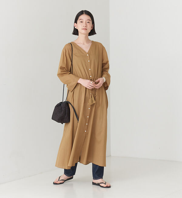 collex「【セットアップ対応】コットンボイルガウンワンピース」|ワンピース|