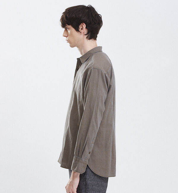 ABAHOUSE「【Recency of Mine】綿麻ダンガリー オーバーシャツ」|シャツ・ブラウス|