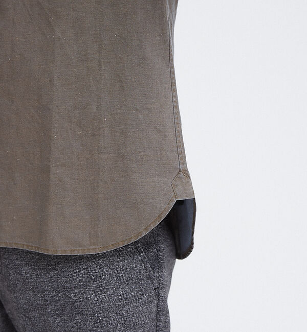 ABAHOUSE「【Recency of Mine】綿麻ダンガリー オーバーシャツ」|シャツ・ブラウス|