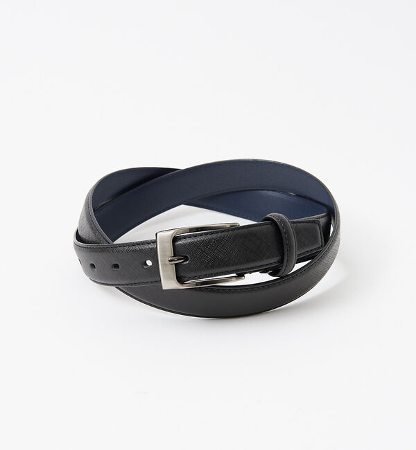 ABAHOUSE「【定番】サフィアーノ レザーベルト」|ベルト|ブラック