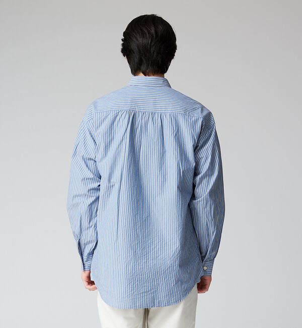 ABAHOUSE「タイプライター オーバーサイズ ストライプ ワッシャー シャツ」|シャツ・ブラウス|