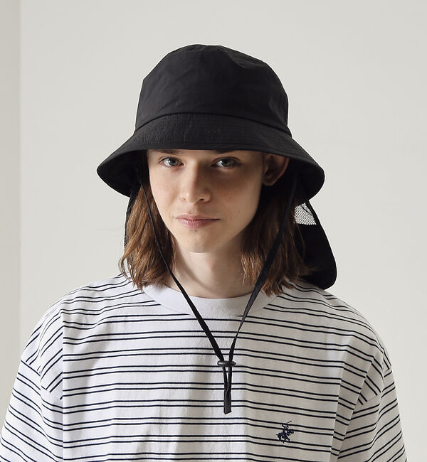 ABAHOUSE「【RUBEN/ルーベン】SUN SHADE BUCKET HAT / サンシェー」|その他|ブラック