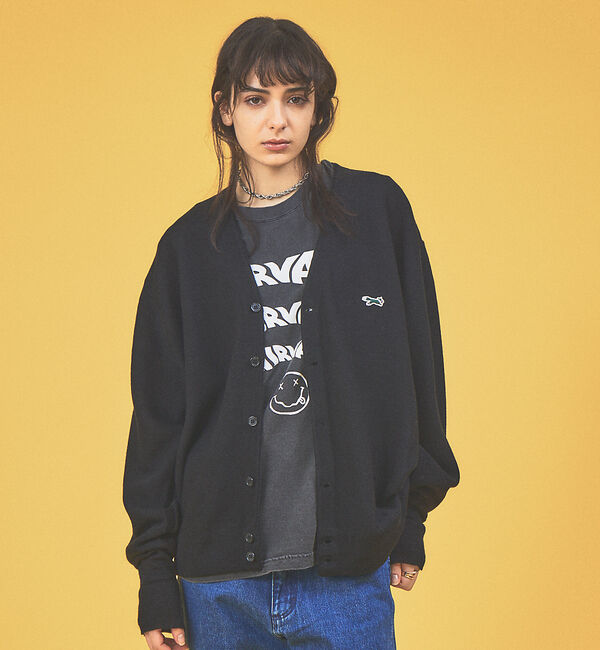 ABAHOUSE「【PENNEY'S / ペニーズ】THE FOX COLOR CARDIGAN」|カーディガン|ブラック